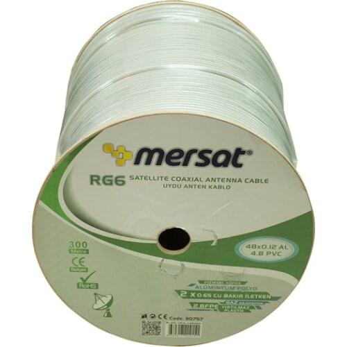 RG59 FA MINI MERSAT DUAL BİTİŞİK ANTENNA CABLE 48 WIRE (300 METERS)