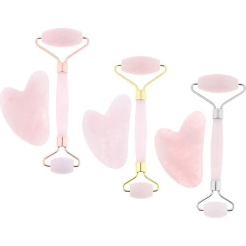 Crystal Jade Roller Gua Sha Scraping Board for Face Neck Back Arm Anti-Aging