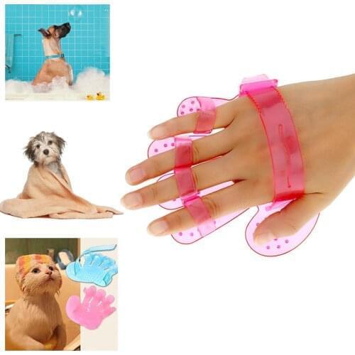 Cleaning Brush Comb for Dogs Cats Rubber Glove Pets Grooming Bath Pet Products