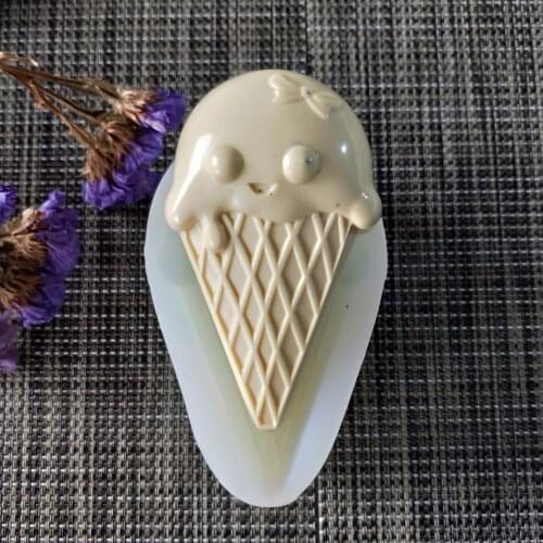 QT0153 PRZY Silicone Mold Soap Mould Lovely Ice Cream Handmade Soap Making Molds Candle Silicone Mold Resin Clay Moulds