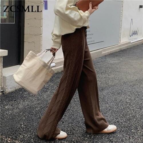 ZCSMLL Women's Knitted Trousers