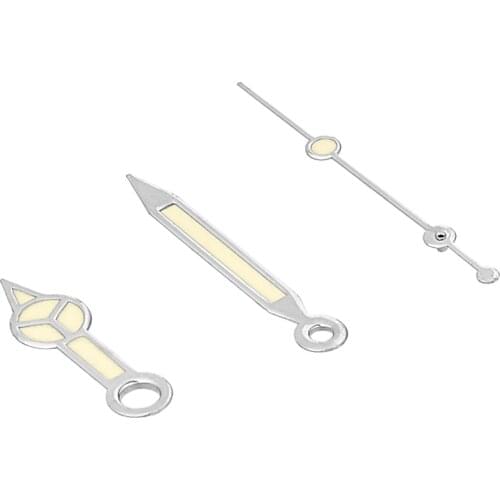 Green Luminous Vintage Patina Lume Polished Finish Watch Hands Fit NH35A/NH36A Automatic Movement