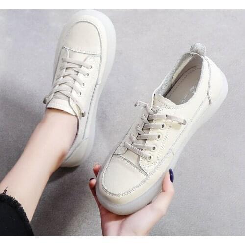 YourSeason Elastic Band Flats Ladies Spring Autumn 2021 Genuine Leather Handmade Women Casual Soft Shallow Shoes