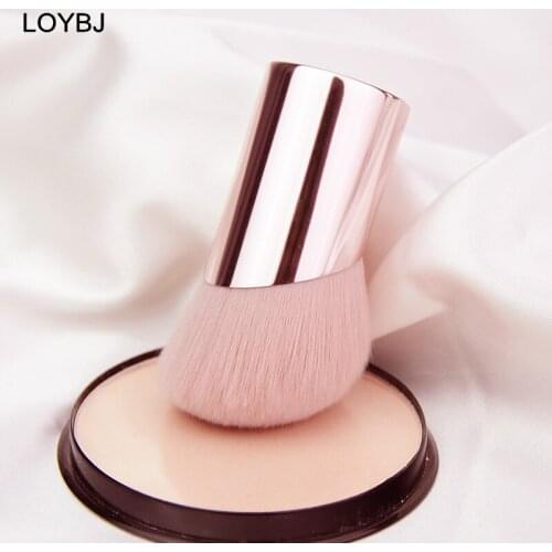 LOYBJ 1pcs Powder Makeup Brush Oblique Round Head Powder Foundation Blush Contour Brushes Professional Cosmetic Blending Tools
