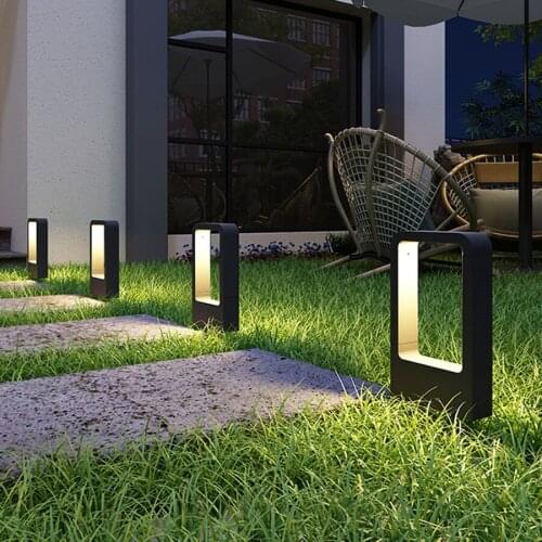 10W COB LED Pillar Light Outdoor Garden Lawn Lamp Waterproof Aluminum Stand Light Villa Courtyard Path Landscape Bollards Lights