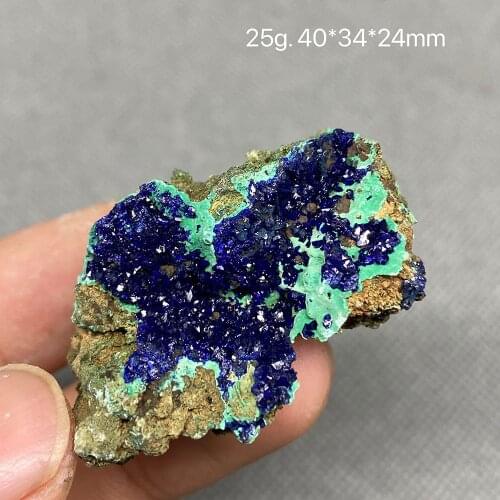 100% Natural beautiful Azurite and Malachite symbiotic mineral specimen crystal Stones and crystals Healing crystal