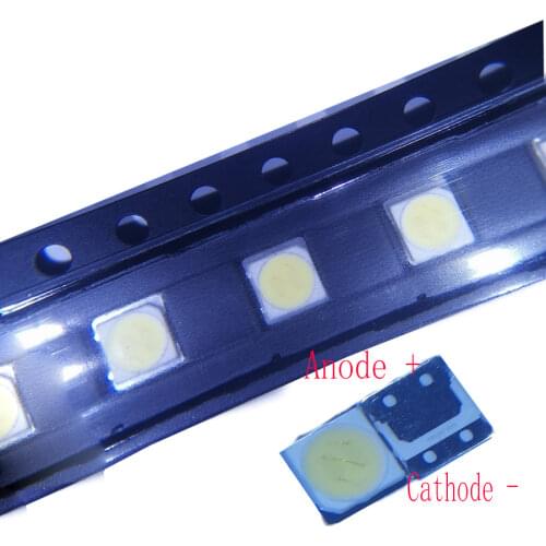 50PCS/Lot LG 3535 6V SMD LED Cold White 2W High Power For TV/LCD Backlight