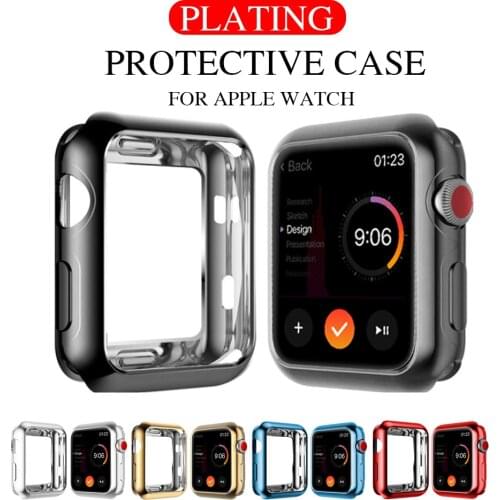 360 Slim Watch Cover for Apple Watch Case series 5 4 3 2 1 42MM 38MM Soft Clear TPU Screen Protector 44MM 40MM Accessories