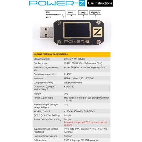 6 USB PD Color Screen Player Ripple Electrical Equipment Charge Curve Tester Multifunction DCP Multi-protocol 0.02% Error Tester