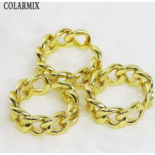 8Pcs Metal Spiral rings Adjustable Gold color style ring Metal rings accessories jewelrys for women Rings jewelry ring 8416
