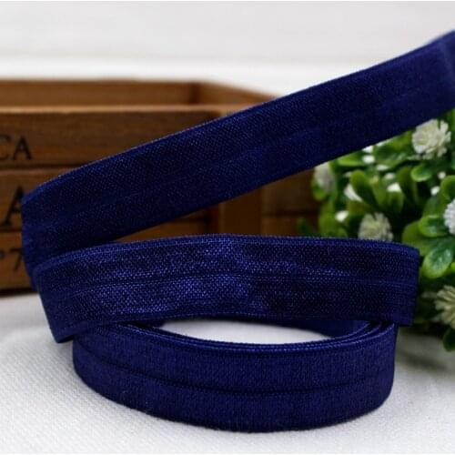 159286 , 5/8'' 16mm hair accessories handmade DIY,Pure Fold Over Elastic FOE 5yard/Lot