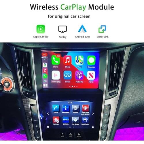 AZTON CarPlay Retrofit IOS14 Apple CarPlay Airplay For Infiniti Q50 Q60 Q70 QX50 Q50L Android Auto Mirroring Navigation System