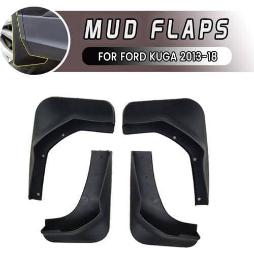 Car Front Rear Car Mudguards Fender Flares Mud Guard Flap Anti Splash Mudflaps Soft Good Tenacity For FORD KUGA 2013-2018