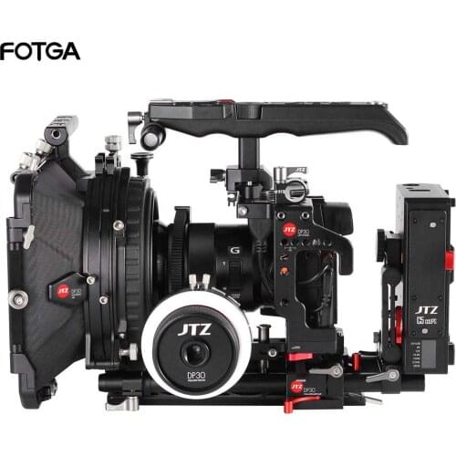 JTZ DP30 Camera Cage Baseplate Matte Box Follow Focus Rig KIT For SONY A9