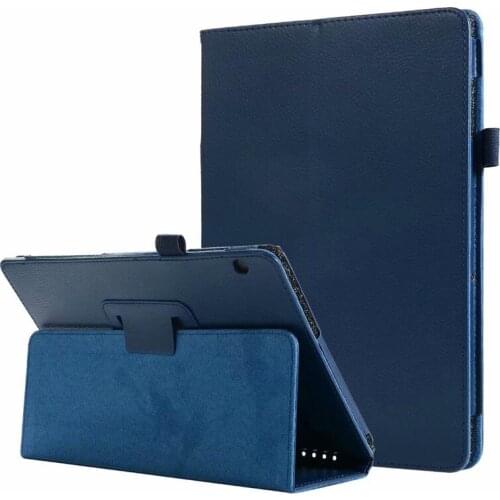 Good Quality Stand PU Leather Case For Huawei Mediapad T5 10.1 Tablet Flip Litchi Protectors Skin Cover 50PCS/Lot