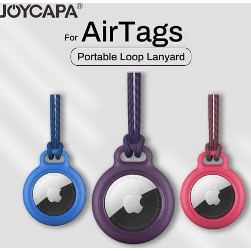 Secure Holder With Lanyard for Apple Airtag Case Protector Cover Bumper Tracker Accessories Anti-scratch Keychain Air tag case