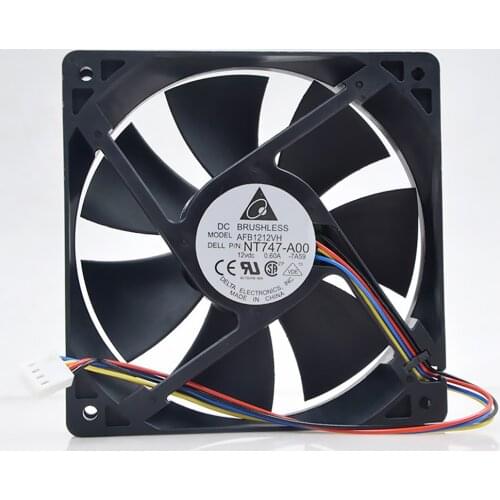 For delta AFB1212VH-BL3V AFB1212VH-F00 AFB1212VH 12025 12V 0.60A 2lines 3lines 4lines dedicated fan for 120*120*25mm