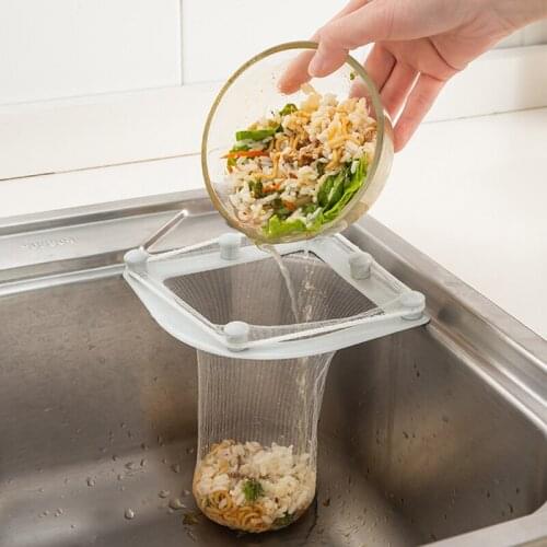 Kitchen Suction Cup Sink Leftover Food Residue Filter Drain Rack Kitchen Garbage Dry And Wet Separation Drain Rack Set