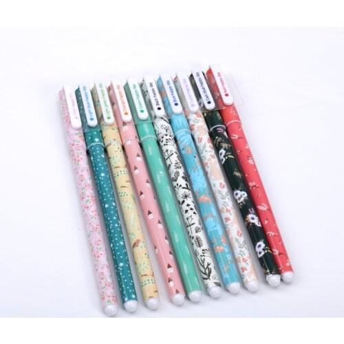 10 pcs/lot Cute Flamingo gel pens Kawaii 0.38mm 10 colors Signature pen for writing school supplies escolar