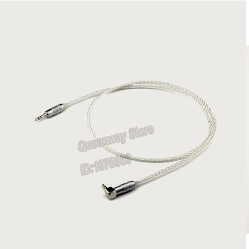 HiFi hi-end hiend single crystal copper silver plated recording cable 3.5mm audio cable AUX car driver connection cableline