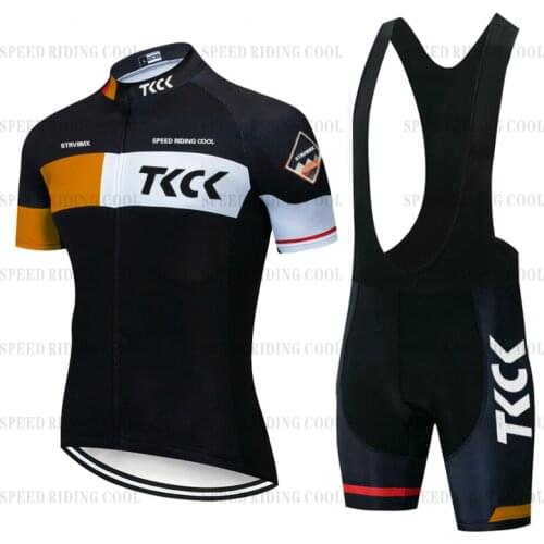TKCK cycling jersey set BMX bicycle roupa de ciclismo masculino cycling bib shorts jersey kit bike women clothing sports team