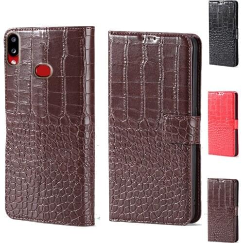 For Samsung A10s Crocodile design Flip Leather Wallet Phone Case For Samsung Galaxy M01s Phone cover card slot