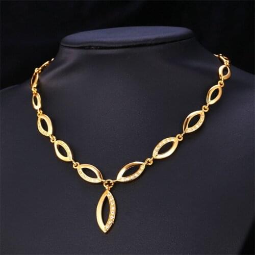 Kpop Pendant Necklaces Jewelry Eye Asymmetry Mask Gold/Silver Color Fish AAA+ Cubic Zirconia Brilliant For Women Girl N210