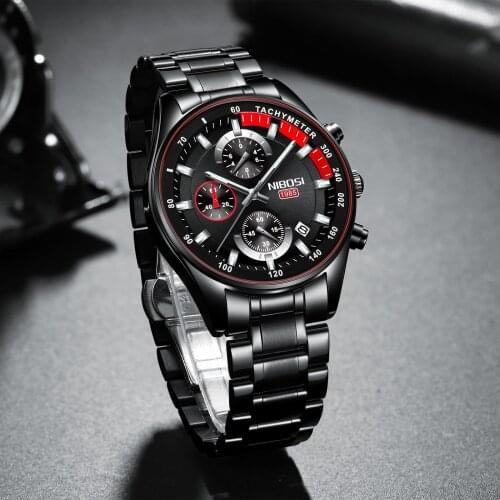 NIBOSI Hot Sale Fashion Men Wrist Watch Top Luxury Brand Sports Waterproof Chronograph Luminous Watch for Men Relogio Masculino