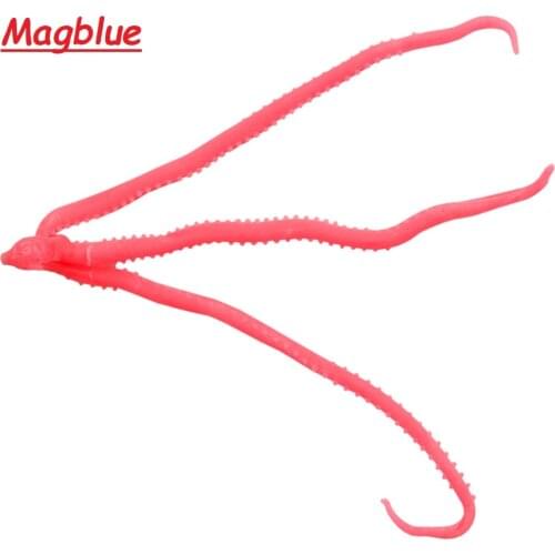 MAGBLUE 4pcs/lot Octopus Squid soft bait 12cm/2.3g Silicone Fishing Soft Lure TPR Material Pesca Bass Wobblers Artificial lures