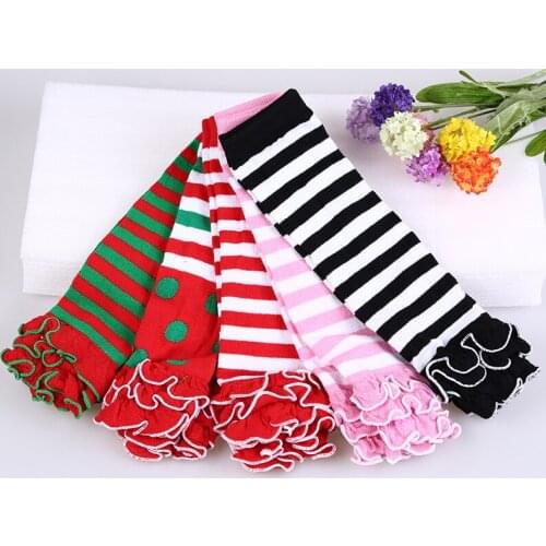 Fashion Children Leg Warmers Kids Baby Girl Socks Infant Crawling Leg Knee Protector Girls Striped Toddlers Gaiters Beenwarmers