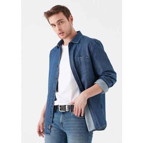 Blue Men 'S Black Leather Belt 090942-902