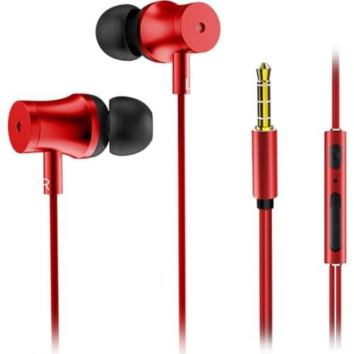 Fashion Metal Heavy Bass Wired In-ear Phone Tablet Laptop Earphone Headphones