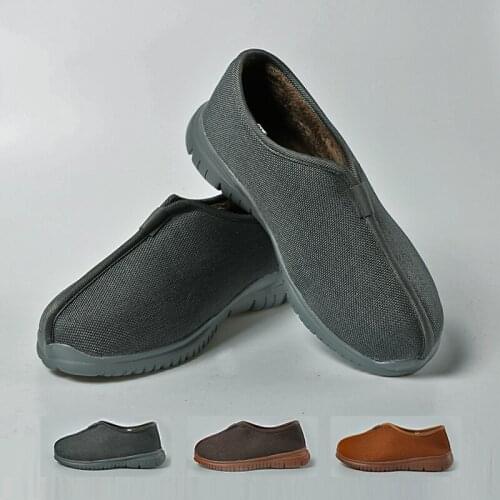 Monk Budista Shoes Winter Shaolin Kung Fu Shoes Zen Buddhist Monks Warm Lay Meditation Martial Arts Shoe 3 Color Unisex