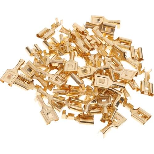 Great Performance 50x Crimp Terminal Cable Female Spade Connector 7.8mm