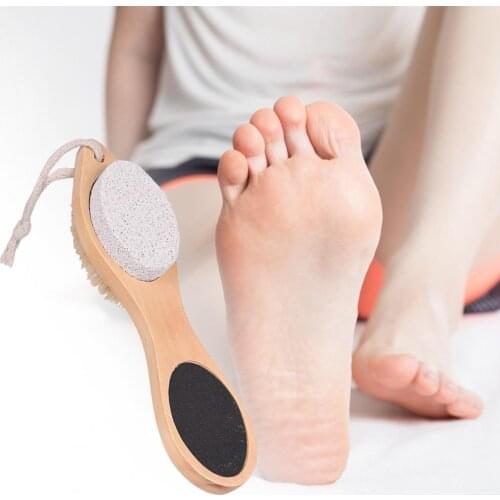 Foot File Multi-function 4 in 1 Boar Bristles Remove Dry Skin Foot File Heel Grater Hard Dead Skin Callus Remover for Home