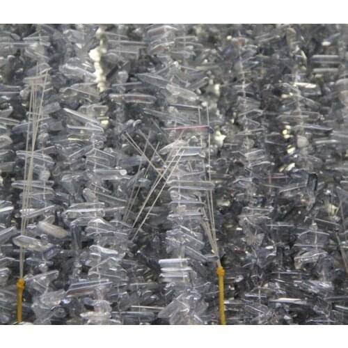 Blue Mystic Titanium Crystal Point Pendants Finished AB Color Crystal Pillar Tusk Shape Rock Crystal Pendant Beads