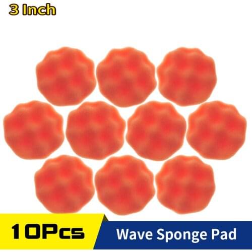 75mm Polishing Pads 3m''Buffing compound Pads Sponge Waxing Kit Tool for Backing Plate Car Polisher Auto Body Paint Care