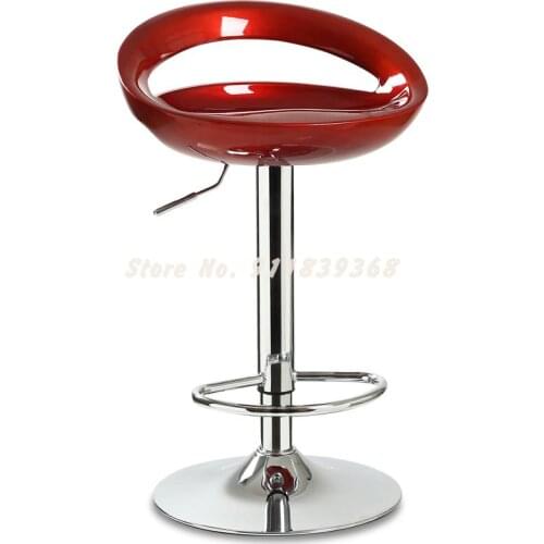 Modern Simple Bar Chair Lift Back Chair Household Bar Chair Bar Stool Front Desk Chair High Foot Bar Stool Rotation