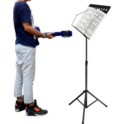 Heavy Duty Orchestral Conductor Sheet Music Stand Holder w/ Stable Tripod Base