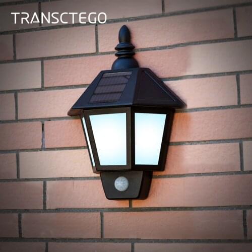 Solar Lamp Led Garden Motion Sensor Solar Battery Powered Light Street Decoration Wall Lights PIR Outdoor Waterproof Solar Lamp