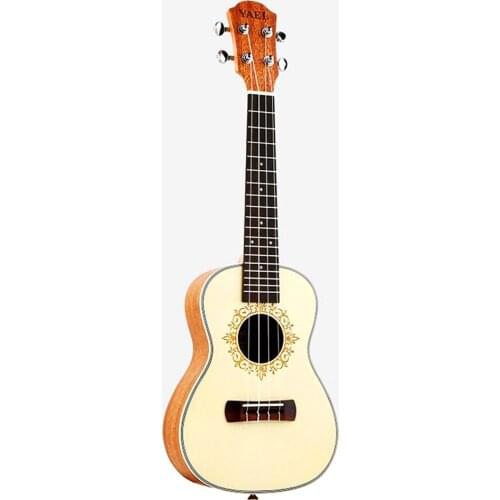 Top Quality 26 inch Concert Ukulele 4 Nylon String Hawaiian Sapele Acoustic Guitar Uku mini Guitar white Mahogan UK2601 hot sale