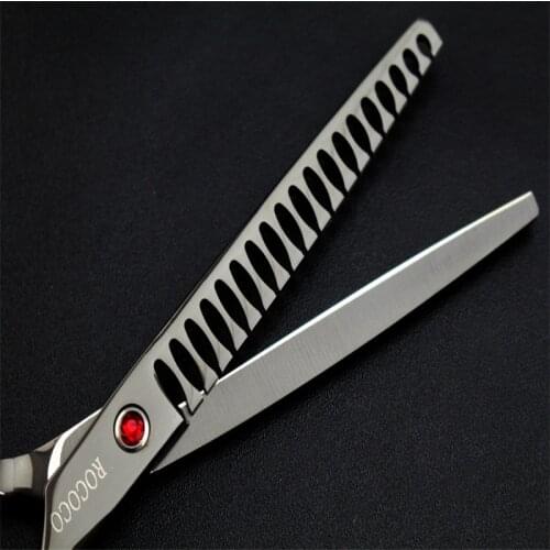High Quality JP440C 7.0 Inch Pet Thinning Scissors Pet Clipper for Dog Grooming Tool Thinning Rate 75
