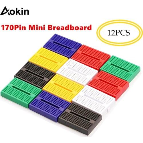 170 Points Mini Small solderless breadboard for Arduino Proto Shield Mix Color