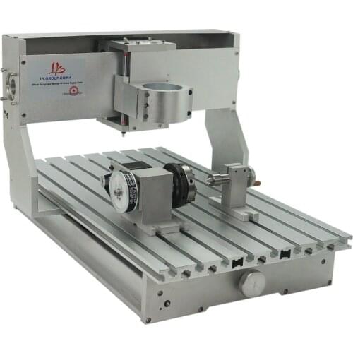 4 Axis 3040 CNC Frame Kit Ball Screw NEMA 23 57 Stepper Motor DIY Cutting Drilling Engraving and Milling Machine