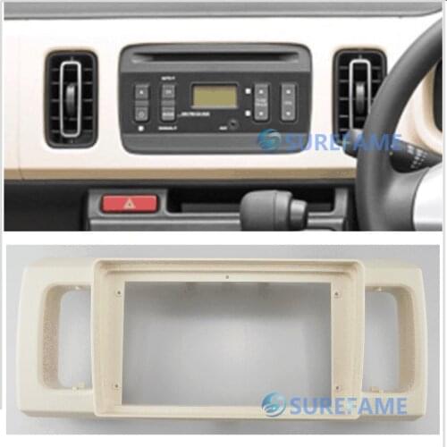 9 inch Car Fascia Radio Panel for SUZUKI Alto / MAZDA Carol 2015+ Dash Kit Install Facia Console Bezel Adapter 9inch Plate Trim