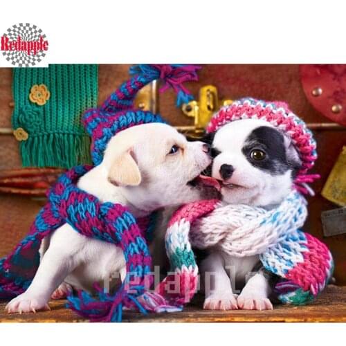 Jack Russell Terrier Dog diamond Painting Cross Stitch Diamond Mosaic full Diamond Embroidery Animal Needlework Christmas gift