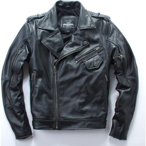 Free shipping.2017 Brand New cool pro man 100% cow leather motorbiker Jackets mens genuine Leather jacket.motorcycle gear