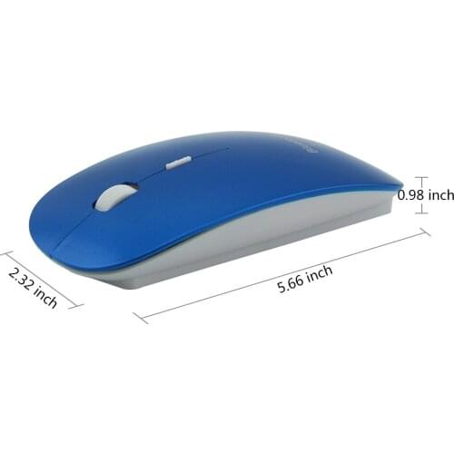 Bluetooth 3.0 Wireless Mouse Ultra Thin Design Ergonomic Computer Mause 1600 DPI Optical Slim Portable Gamer Mice For PC Laptop