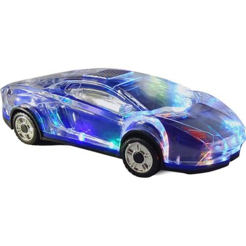 Colorful Mini Bluetooth Speaker Car Shape Glowing Subwoofer Bass Dual Speakers, TF Card USB Audio, FM Radio, MP3, U Disk Speaker