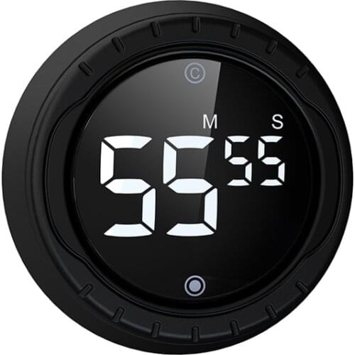 Baldr Digital Display Timer Rotation Timing Adjustable BI BI Sound Alarm Magnetic Countdown Stylish and Simple Clock Counter
